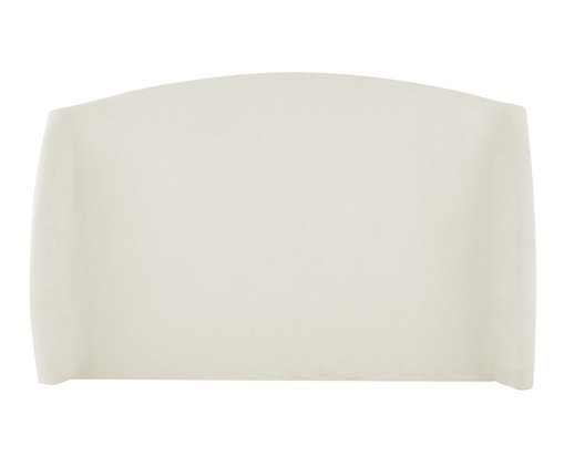 Cabeceira em Boucle Aveludado Smooth OffWhite image number 0