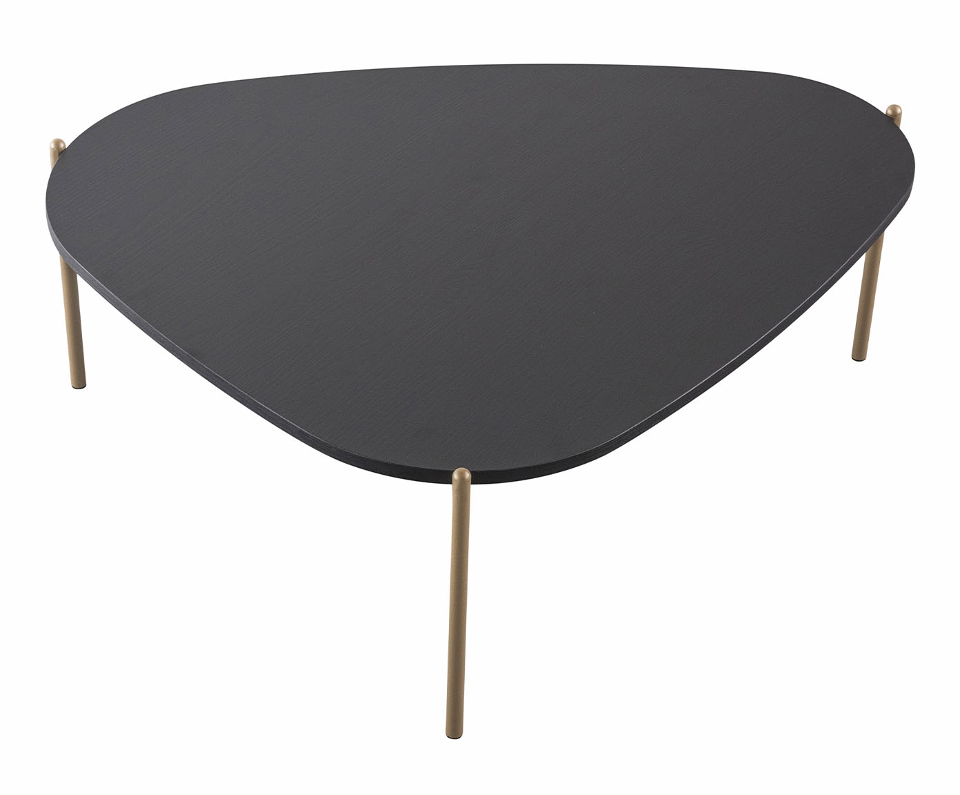 Mesa de Centro Org&acirc;nica Nero e Dourado image number 1