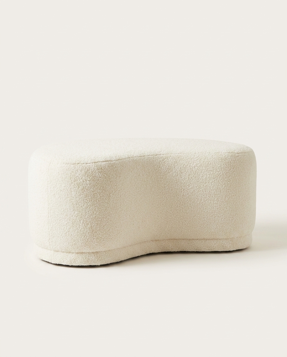 Puff Grand em Boucle Longo Off-White image number 5
