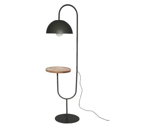 Lumin&aacute;ria de Ch&atilde;o com Mesa Lateral Muriel - Preto - image 0
