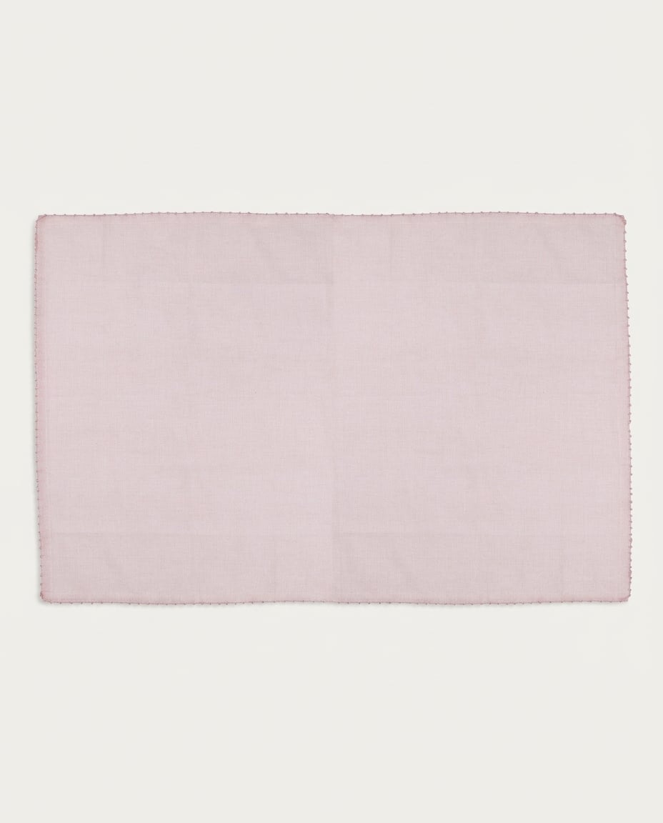 Jogo de Lugar Americano Cotton Rosa - image 0