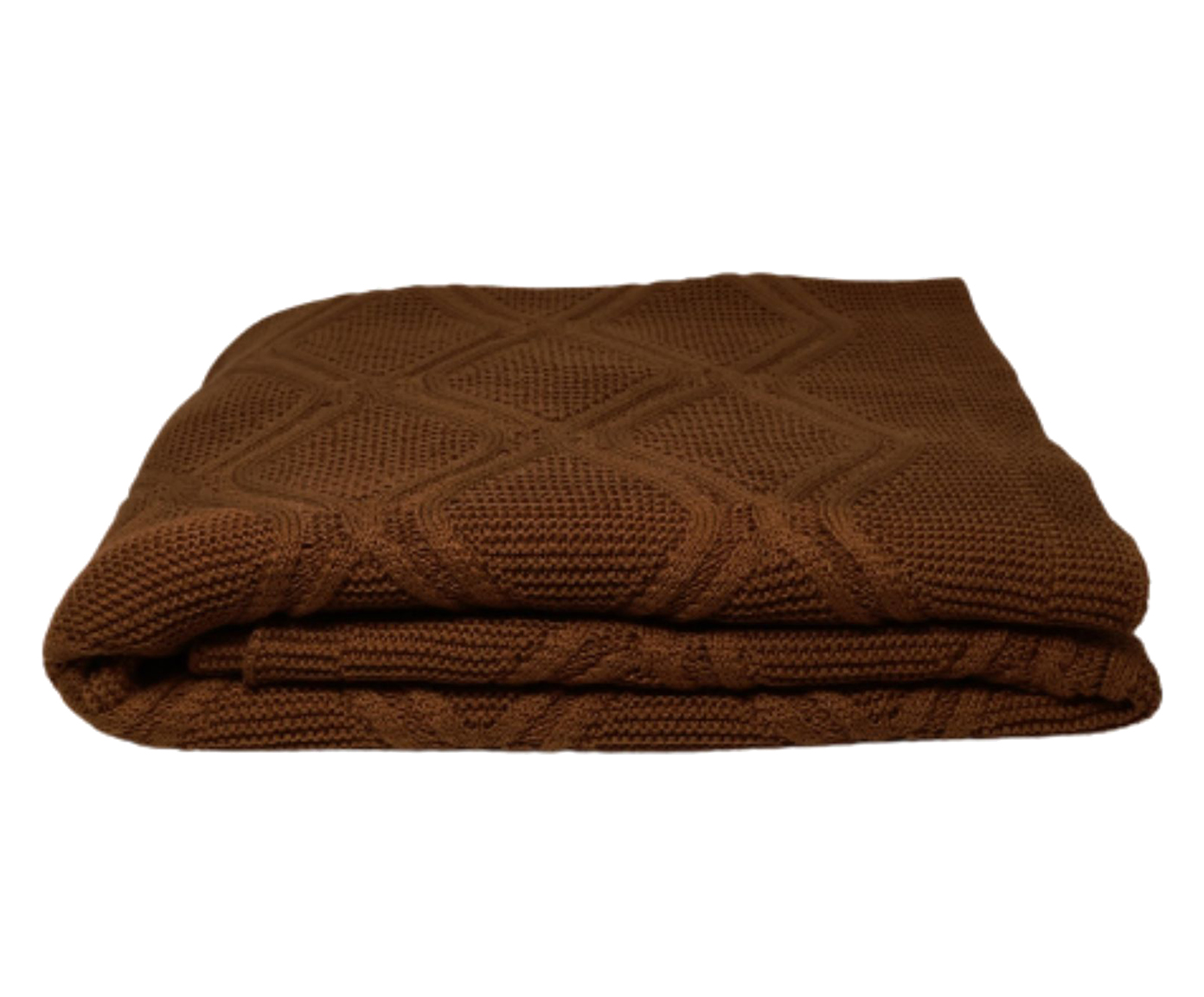 Manta Tricot Luxo Mocha Marrom - image 0