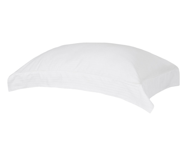 Fronha Acetinada Damask Stripes Branca 300 Fios - image 0