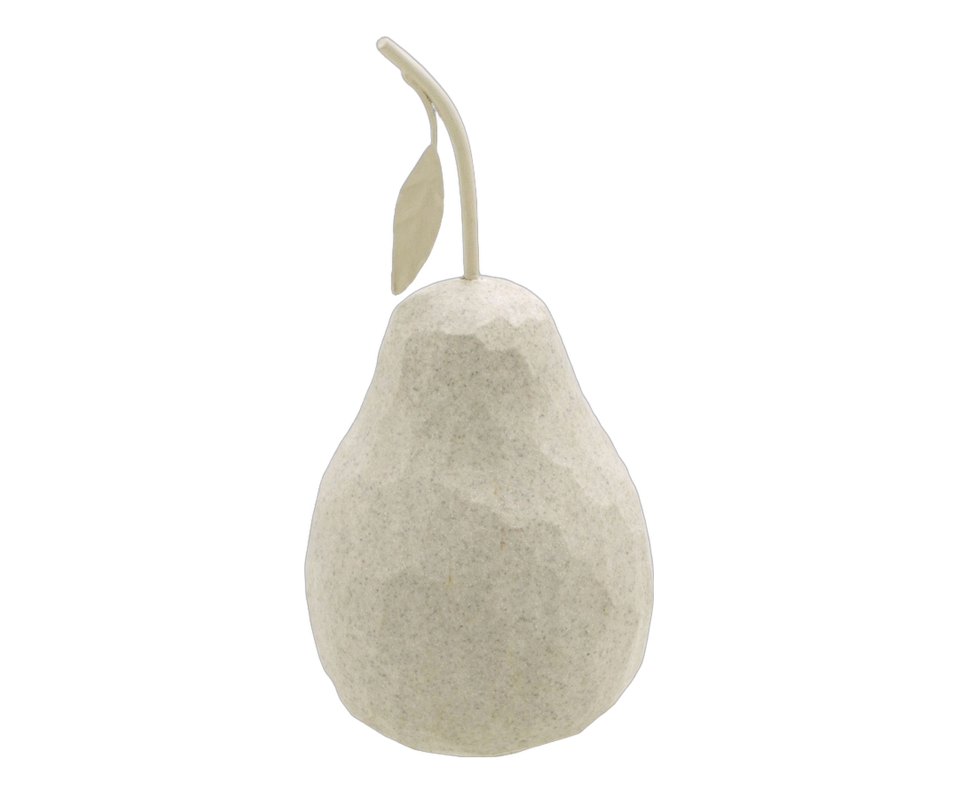 Pera Decorativa Peralis Branco e Dourado image number 0