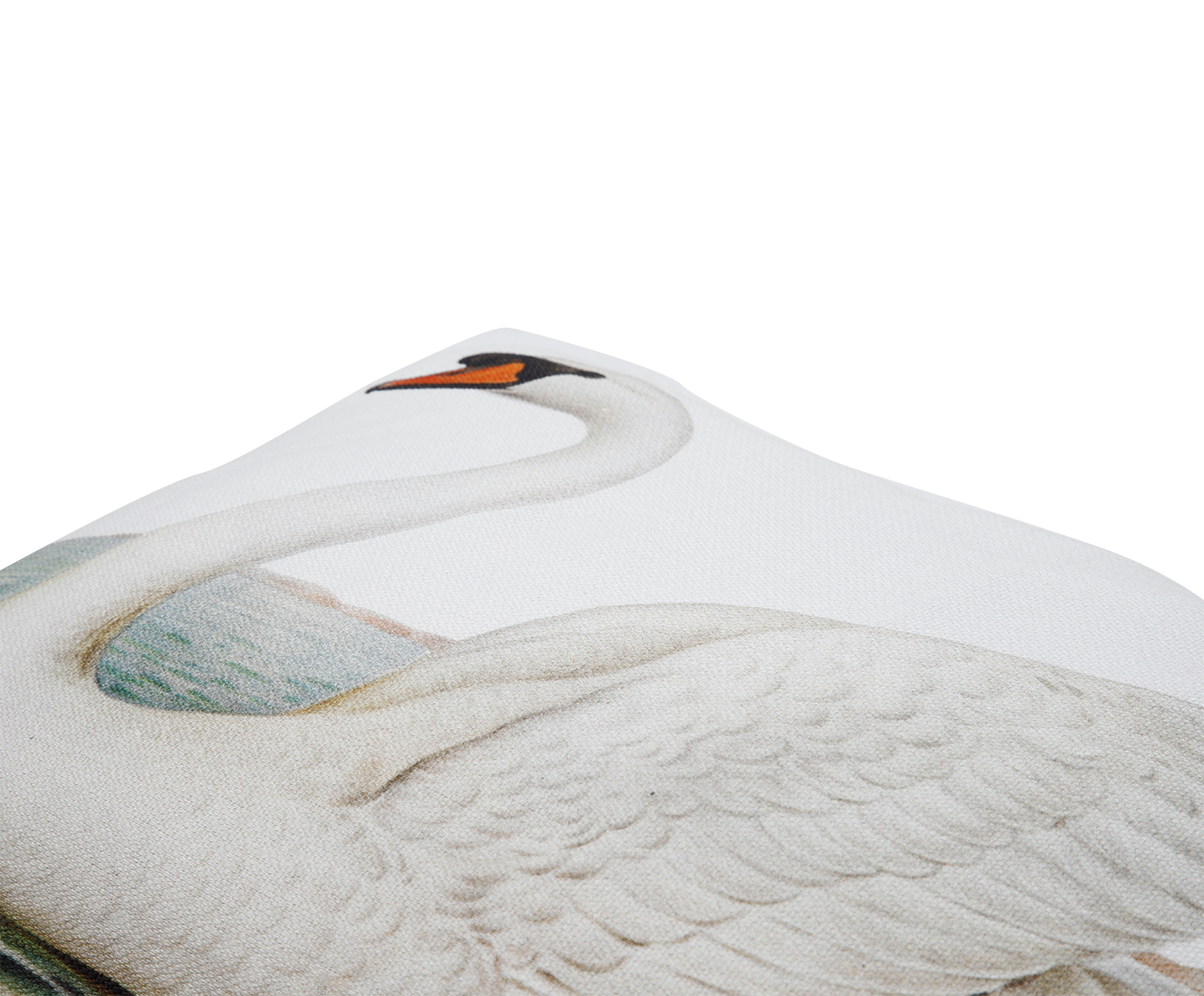 Capa de Almofada Retangular Estampada com Cordon&ecirc; Cisne Branco image number 3