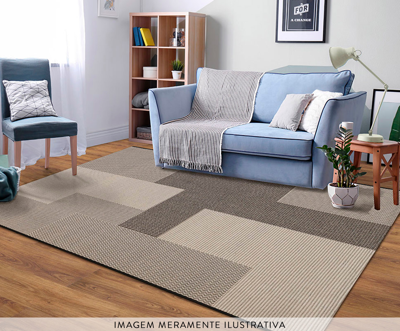 Tapete Art Boucle Quad Bege image number 1