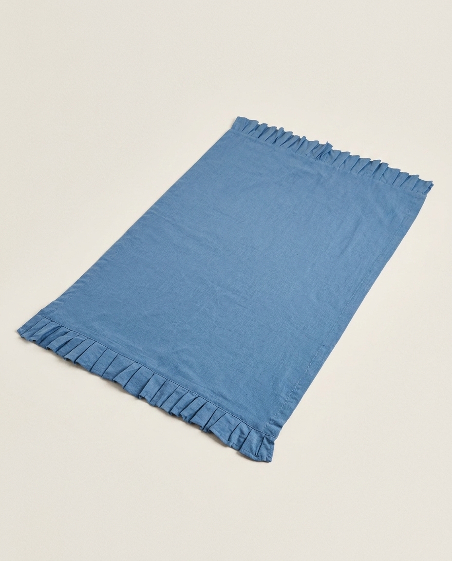 Pano de Copa em Cotton Linen Liri Azul - image 1