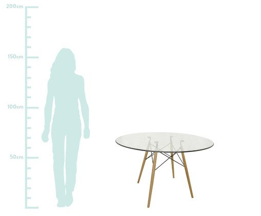Mesa de Jantar Redonda Eames image number 2