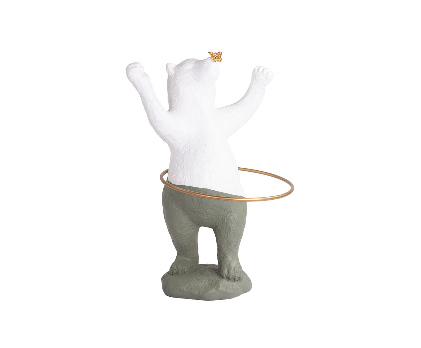 Escultura Urso no Bambole Two Tone Cinza - image 0