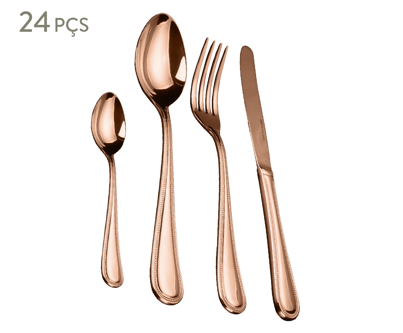Faqueiro em Inox Pearl Acobreado - image 0