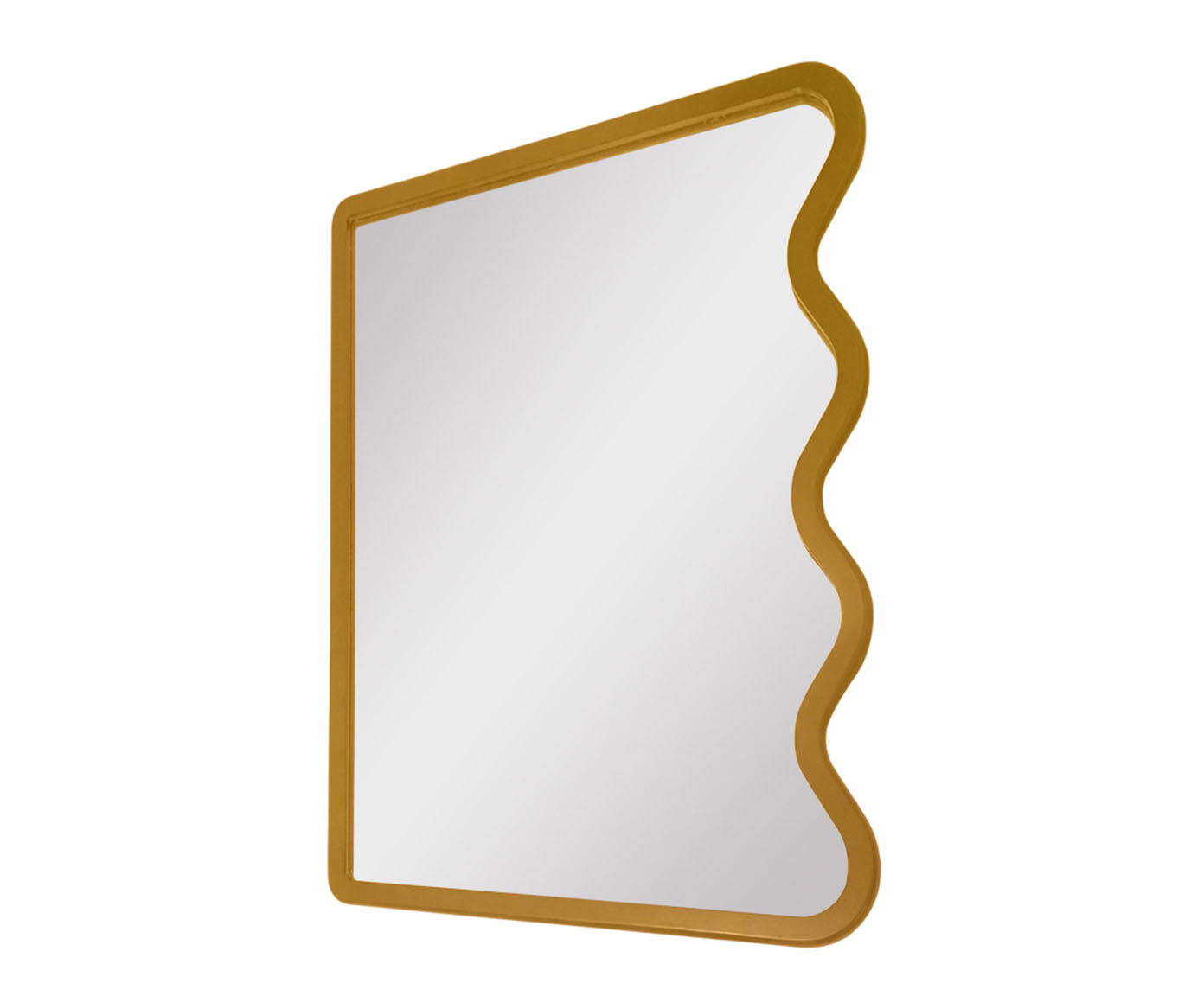 Espelho de Parede Wave Org&acirc;nico Dourado - image 0