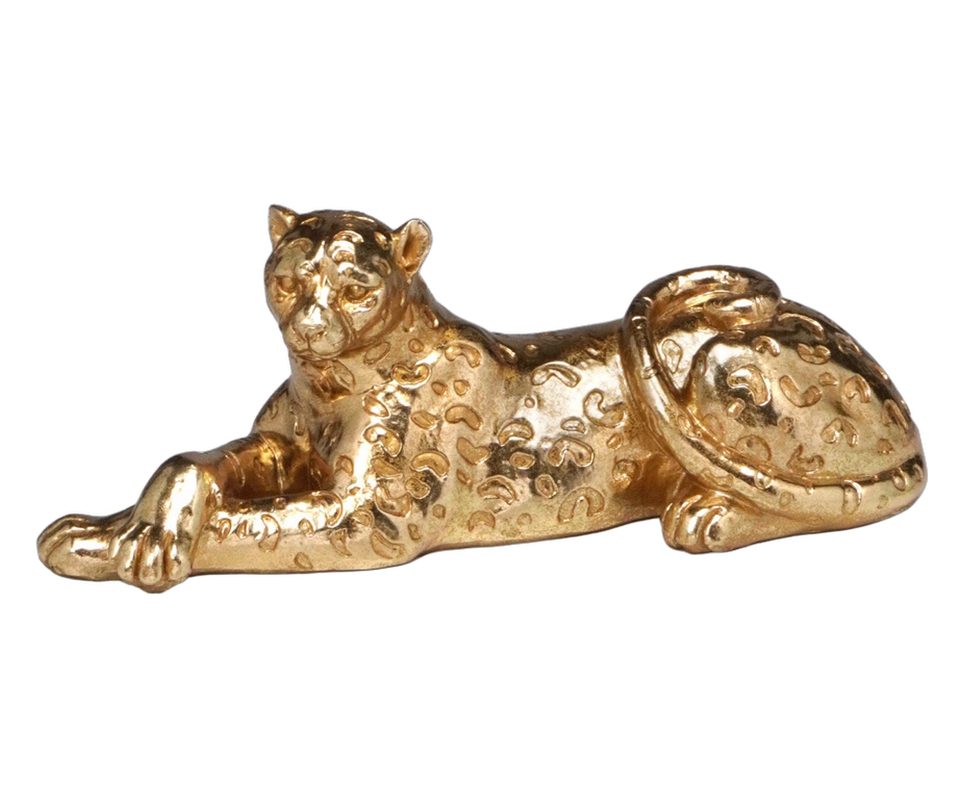 Leopardo Decorativo Arvante Dourado image number 0