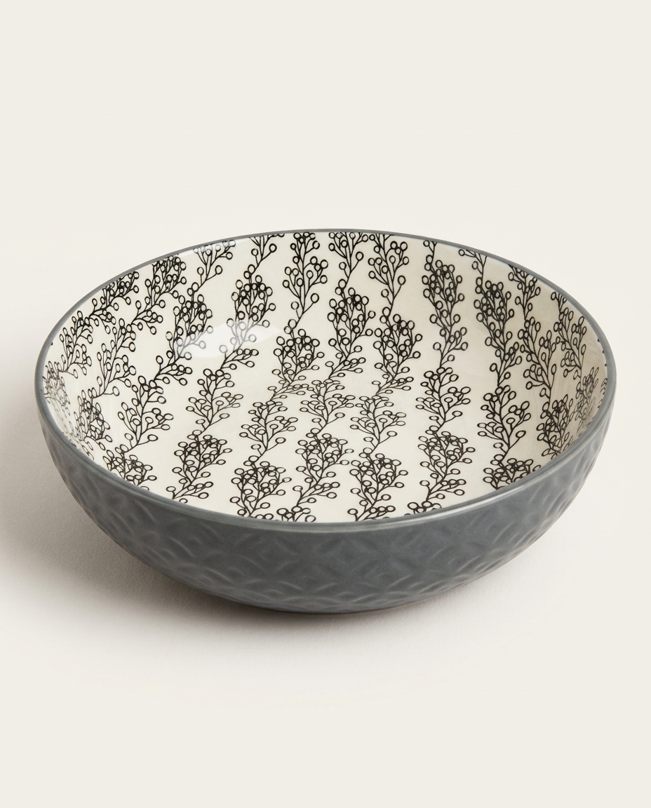 Bowl em Porcelana Faro Al Mare Cinza - image 0
