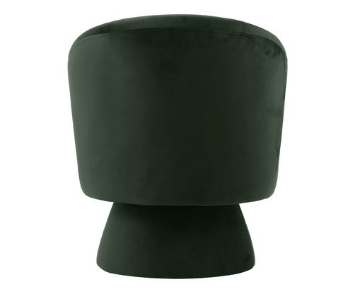 Poltrona Girat&oacute;ria em Veludo Tasse Verde image number 4