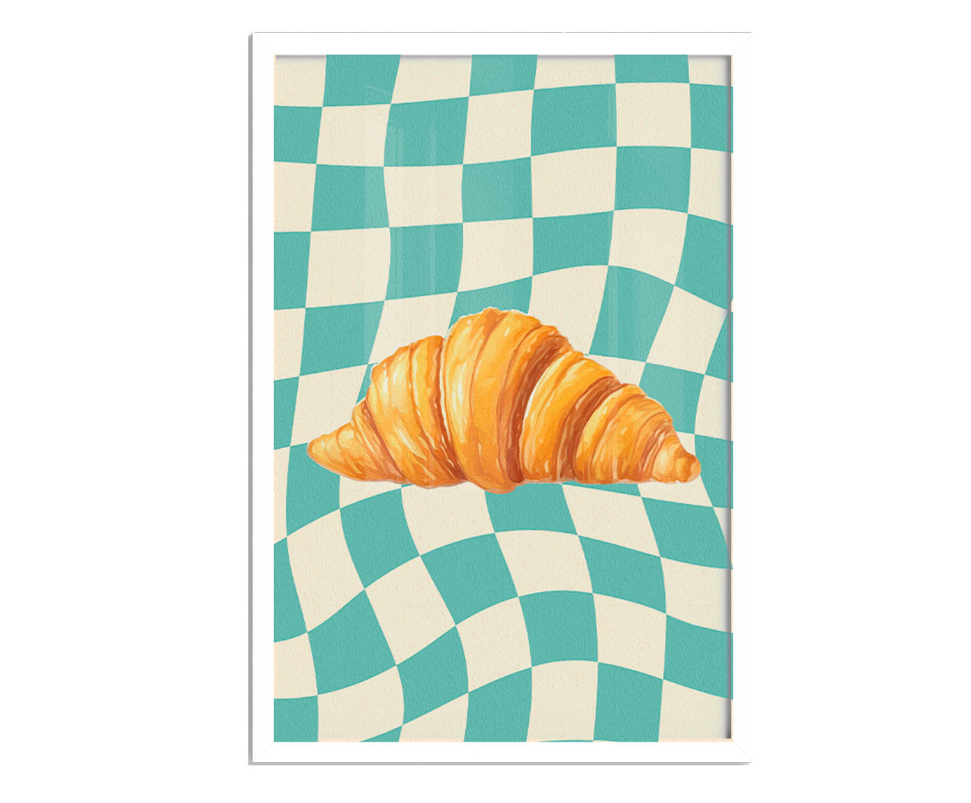 Quadro Croissant com Moldura Branca image number 0
