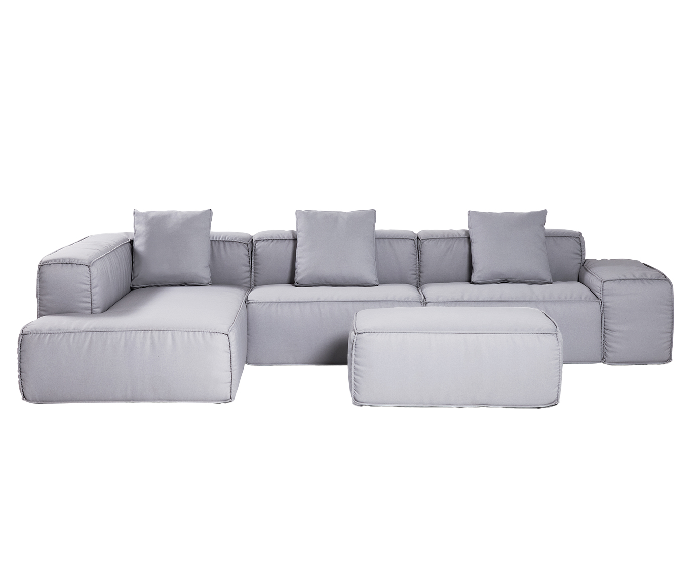 Sof&aacute; Soft Cinza Claro - image 0
