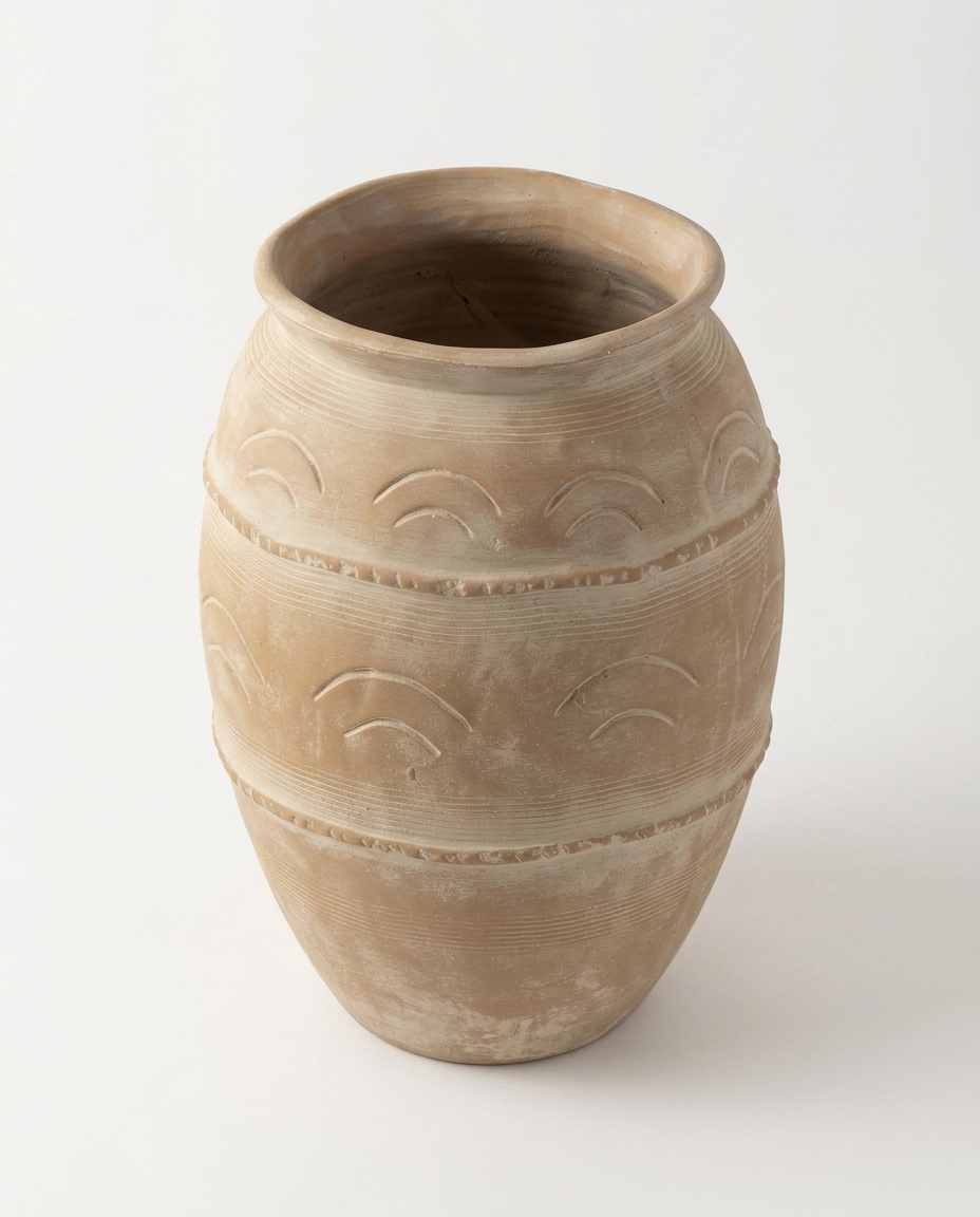 Vaso Decorativo Baroque Terracota Grande image number 4
