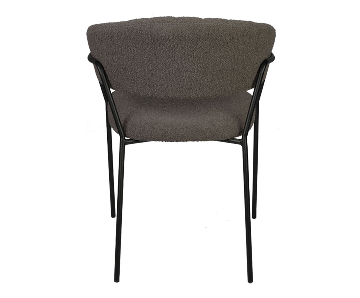Cadeira Mara Boucle Cinza Quente image number 2