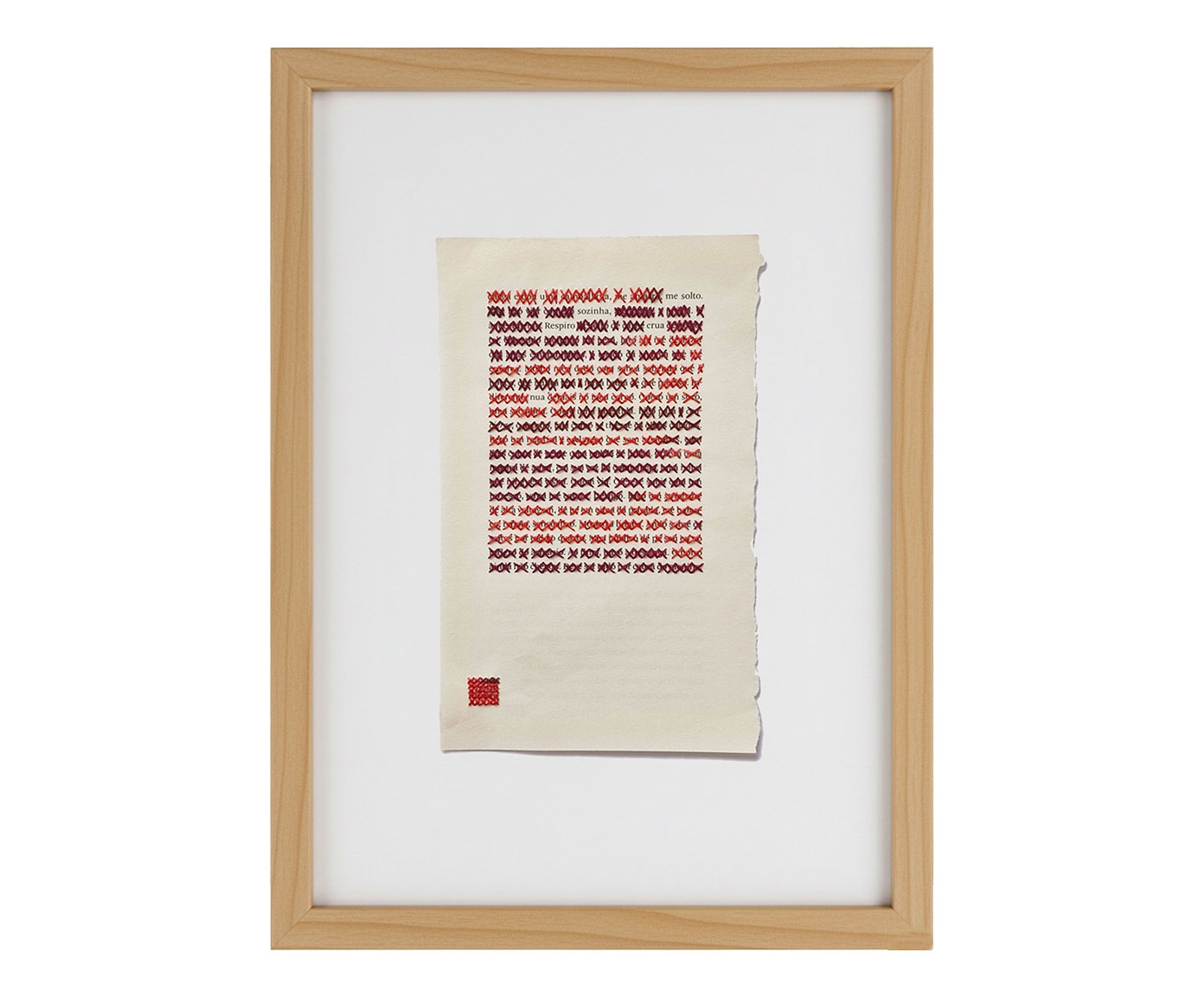 Quadro Decorativo Bordado Crua image number 0