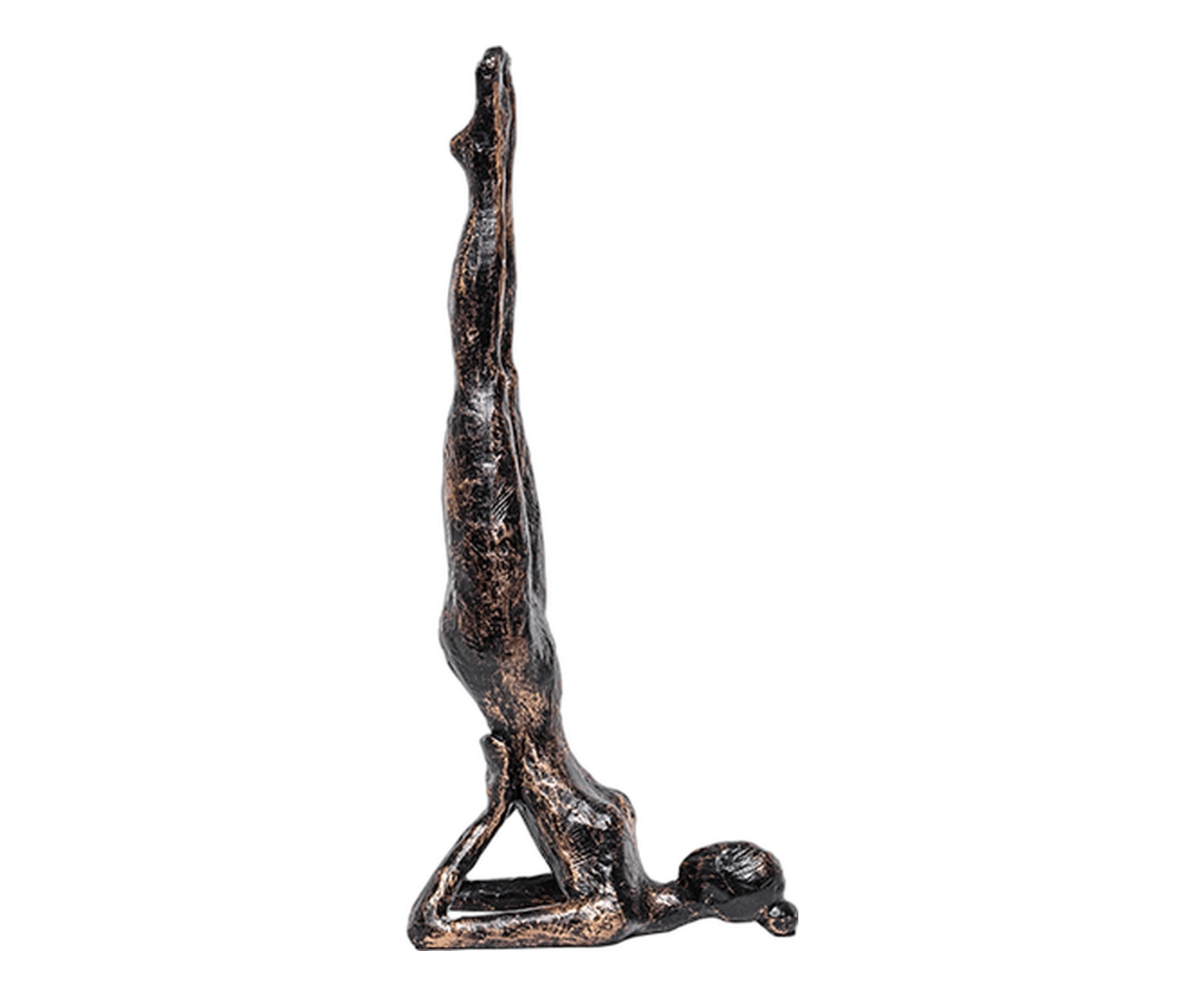 Escultura Yoga Maos Atras Preta image number 0