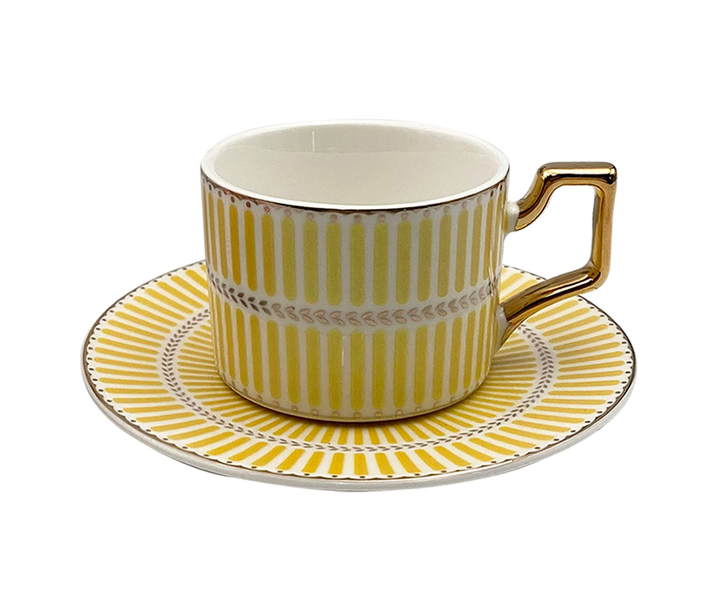 Jogo de Para Caf&eacute; Olimpo China Amarelo image number 0