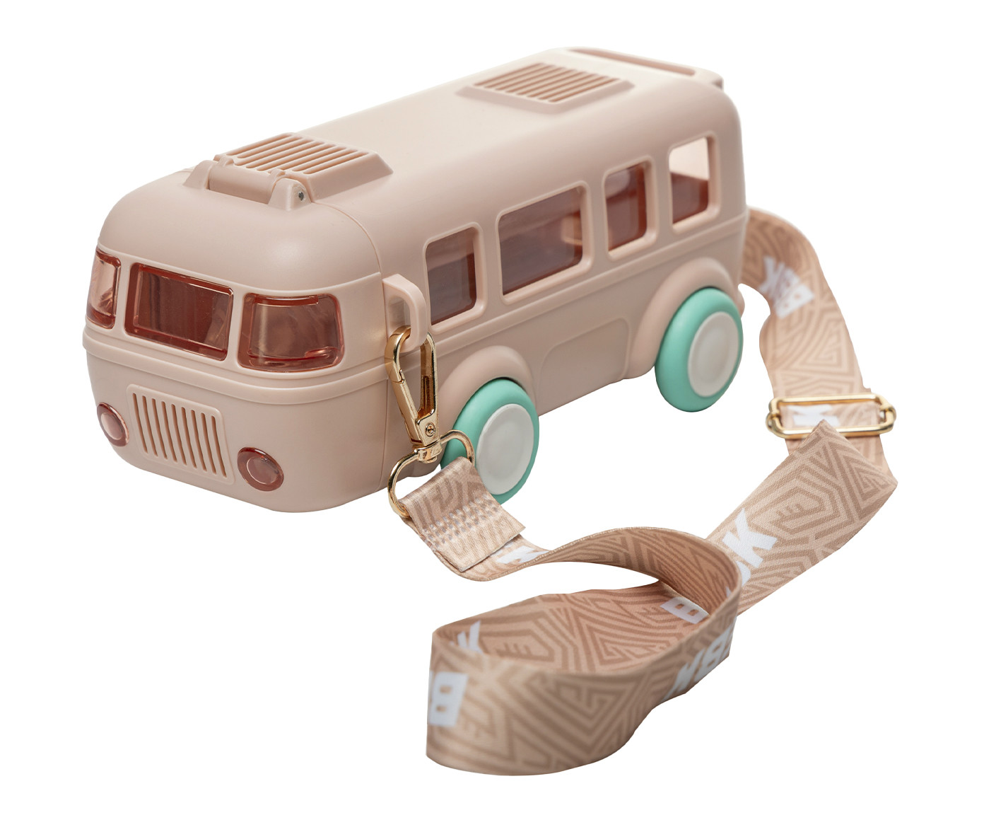 Garrafa Squeeze Infantil &Ocirc;nibus Rosa image number 0