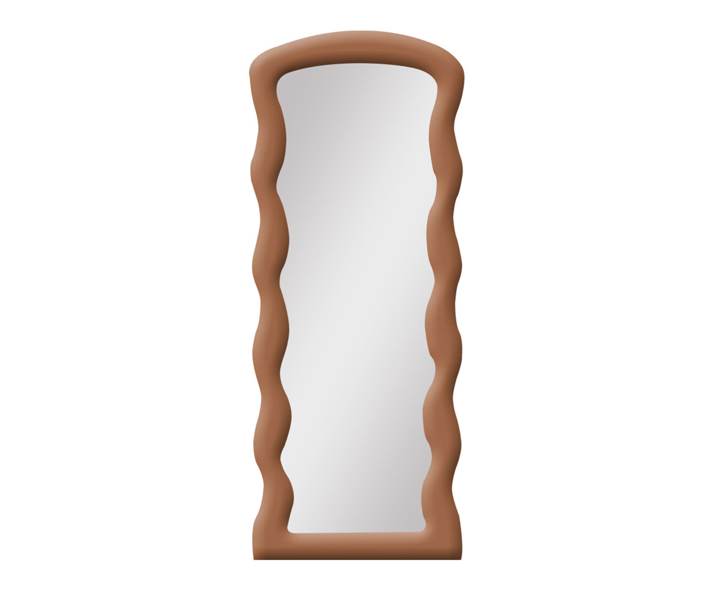 Espelho de Ch&atilde;o em Boucl&ecirc; Berlim Terracota - image 0