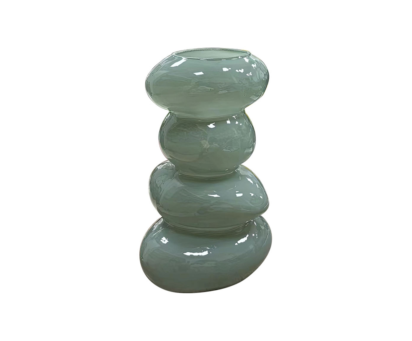Vaso Decorativo Glom&eacute;rat Verde image number 0