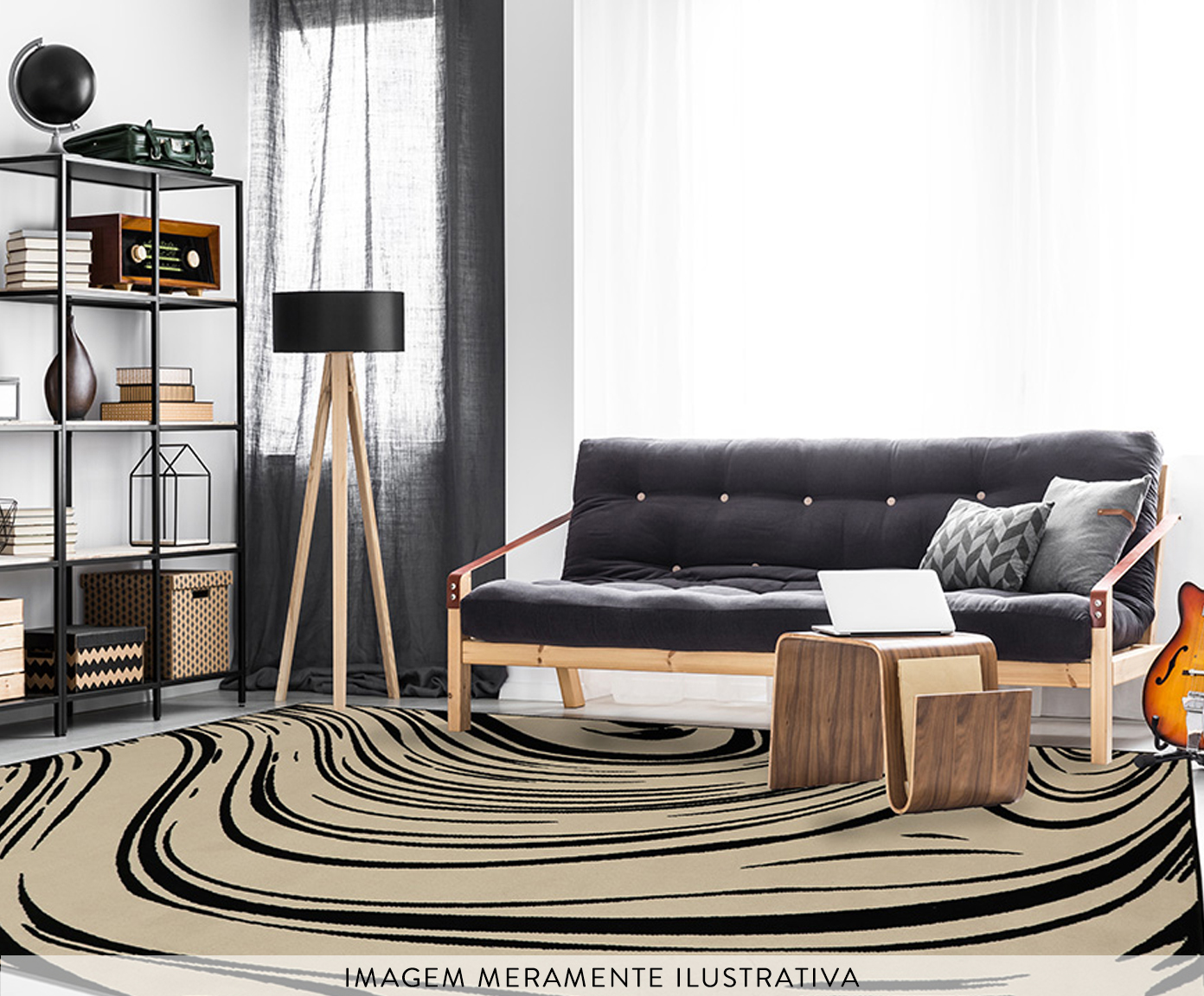 Tapete Trendy Flow - Black image number 7