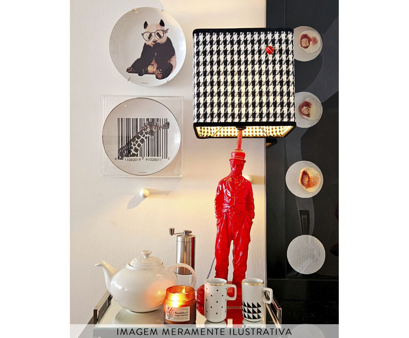 Prato de Porcelana Panda image number 6