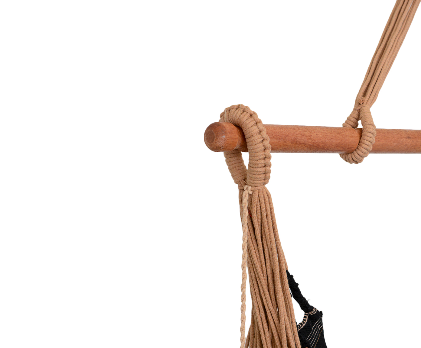 Cadeira de Balan&ccedil;o com Tassel Duna - Preta image number 2