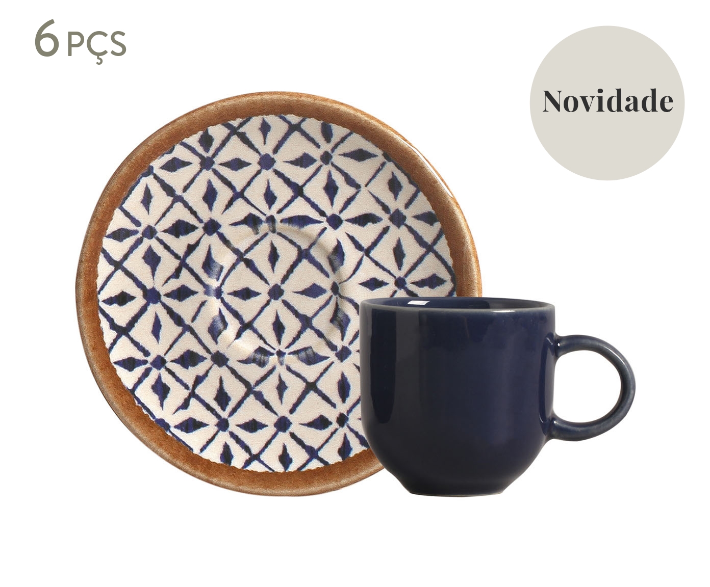 Jogo de X&iacute;caras para Caf&eacute; New Asteca &Eacute;tnico - image 0