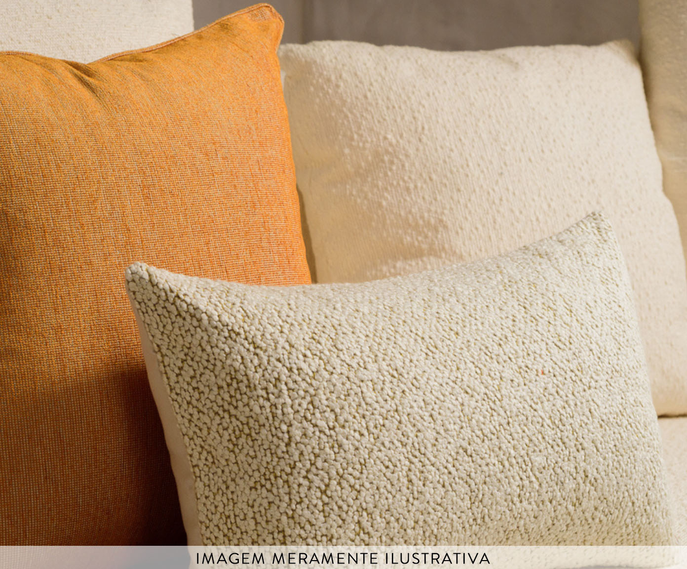 Almofada Boucle Retangular - Off White image number 3