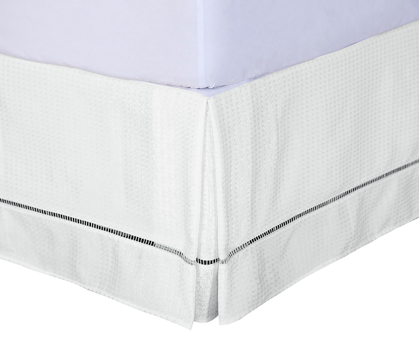 Saia Box Requinte Piquet Ponto Palito Branco - image 1