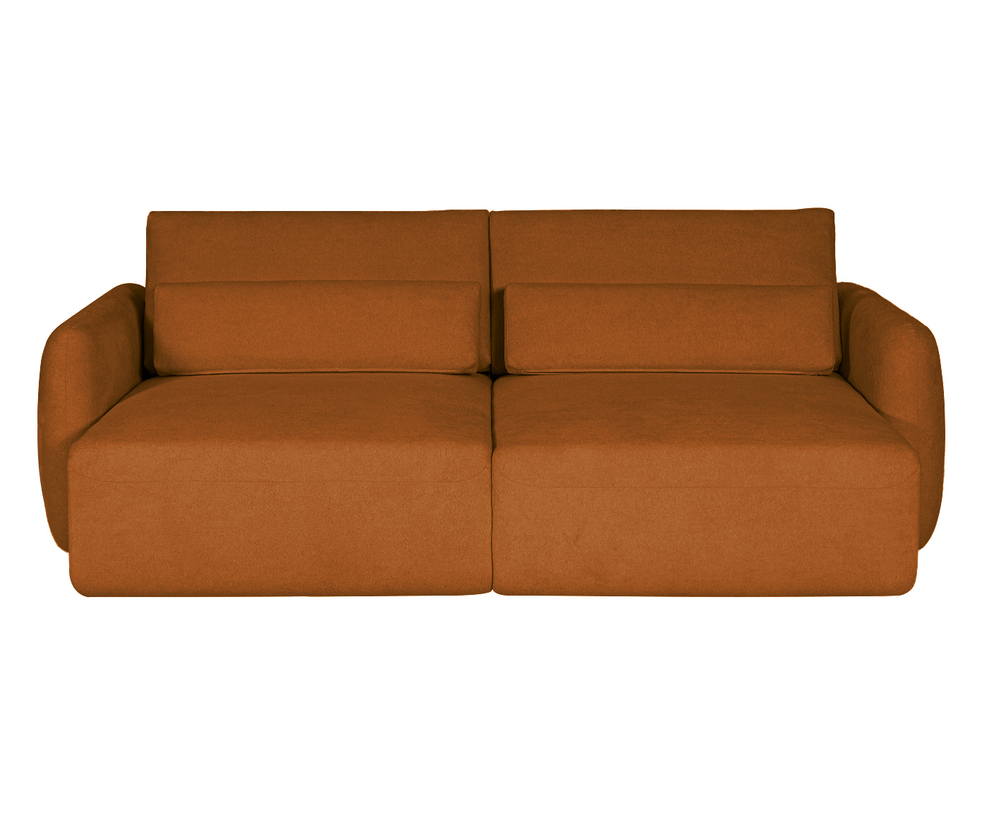 Sof&aacute; Retr&aacute;til Seno I em Boucle Aveludado Terracota image number 13