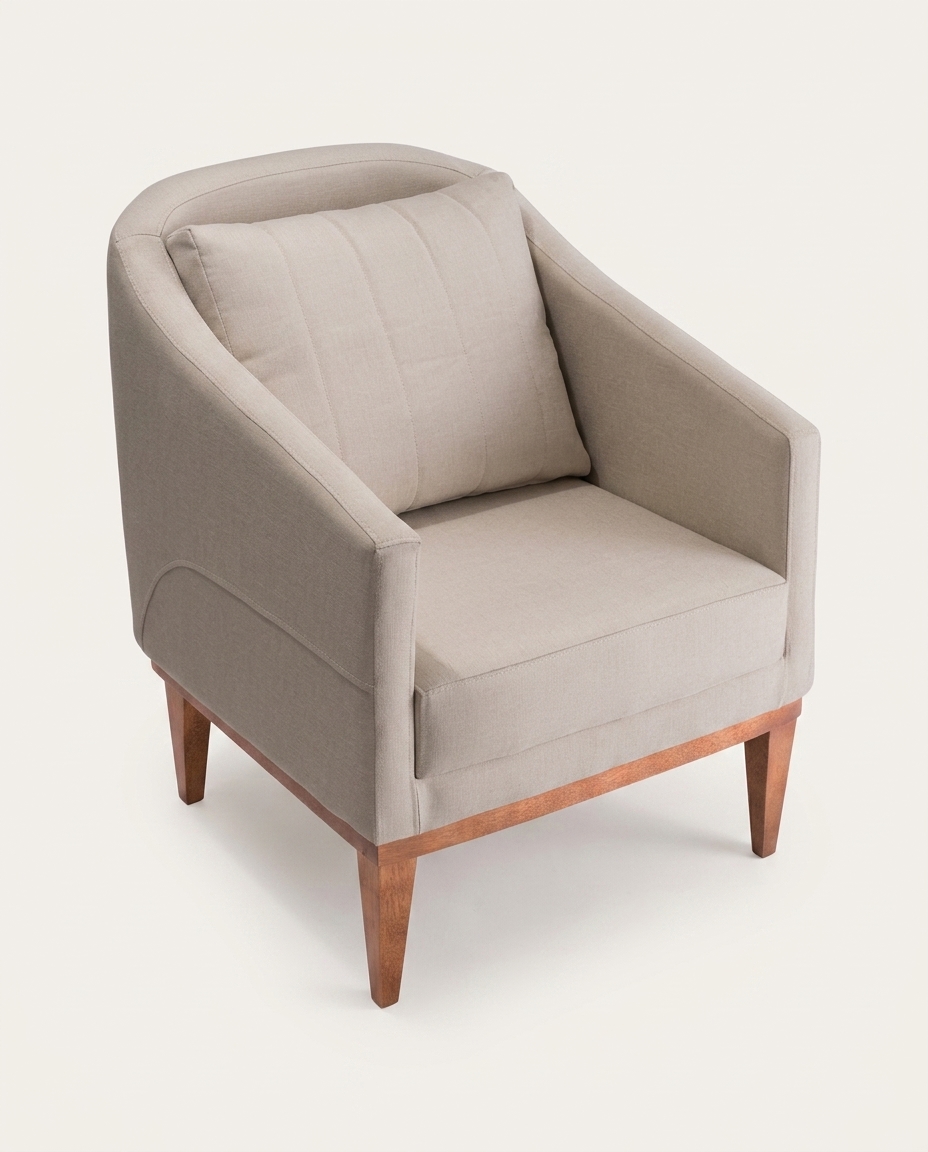Poltrona Agatha Natural Bege image number 3