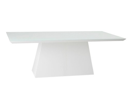 Mesa de Jantar Retangular Prisma - Branco - image 0