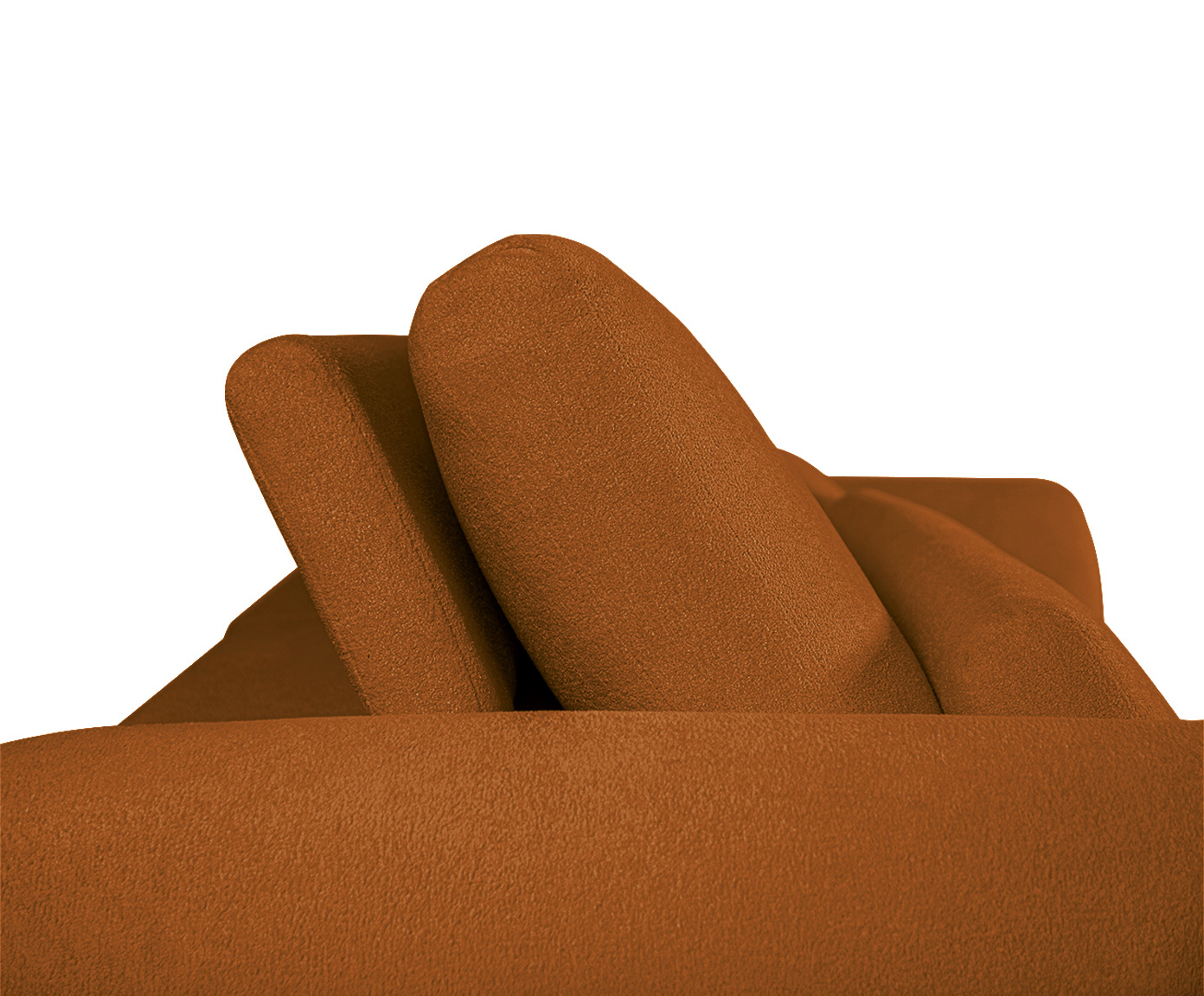Sof&aacute; Retr&aacute;til Seno I em Boucle Aveludado Terracota image number 7