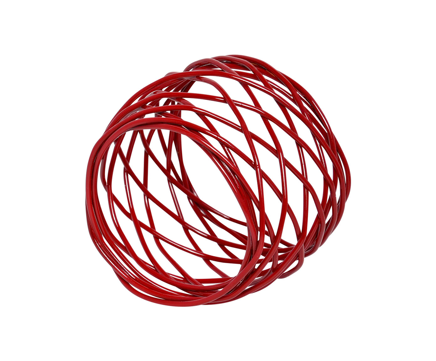 Anel de Guardanapo Espiral Vermlho image number 2