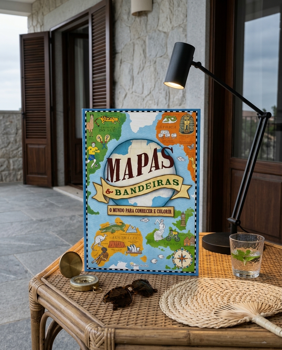 Livro "Mapas & Bandeiras - Um Mundo Para Conhecer E Colorir" image number 3