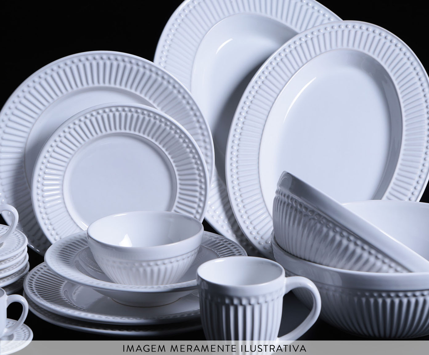 Aparelho de Jantar Branco Roma 30 pe&ccedil;as - image 1
