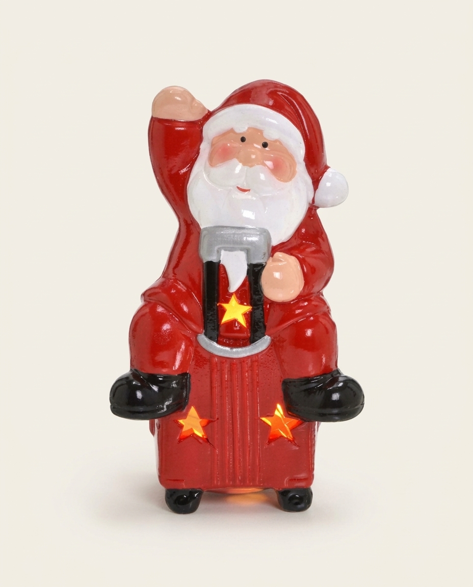 Papai Noel Decorativo com Luz Estrela do Norte - image 0