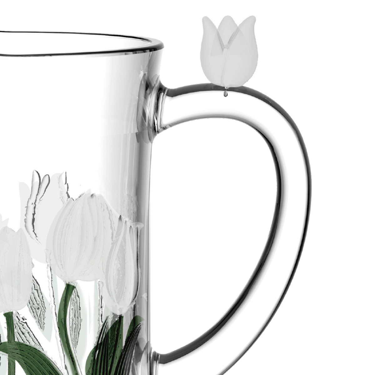 Jarra em Cristal Ecol&oacute;gico Tulipa image number 2
