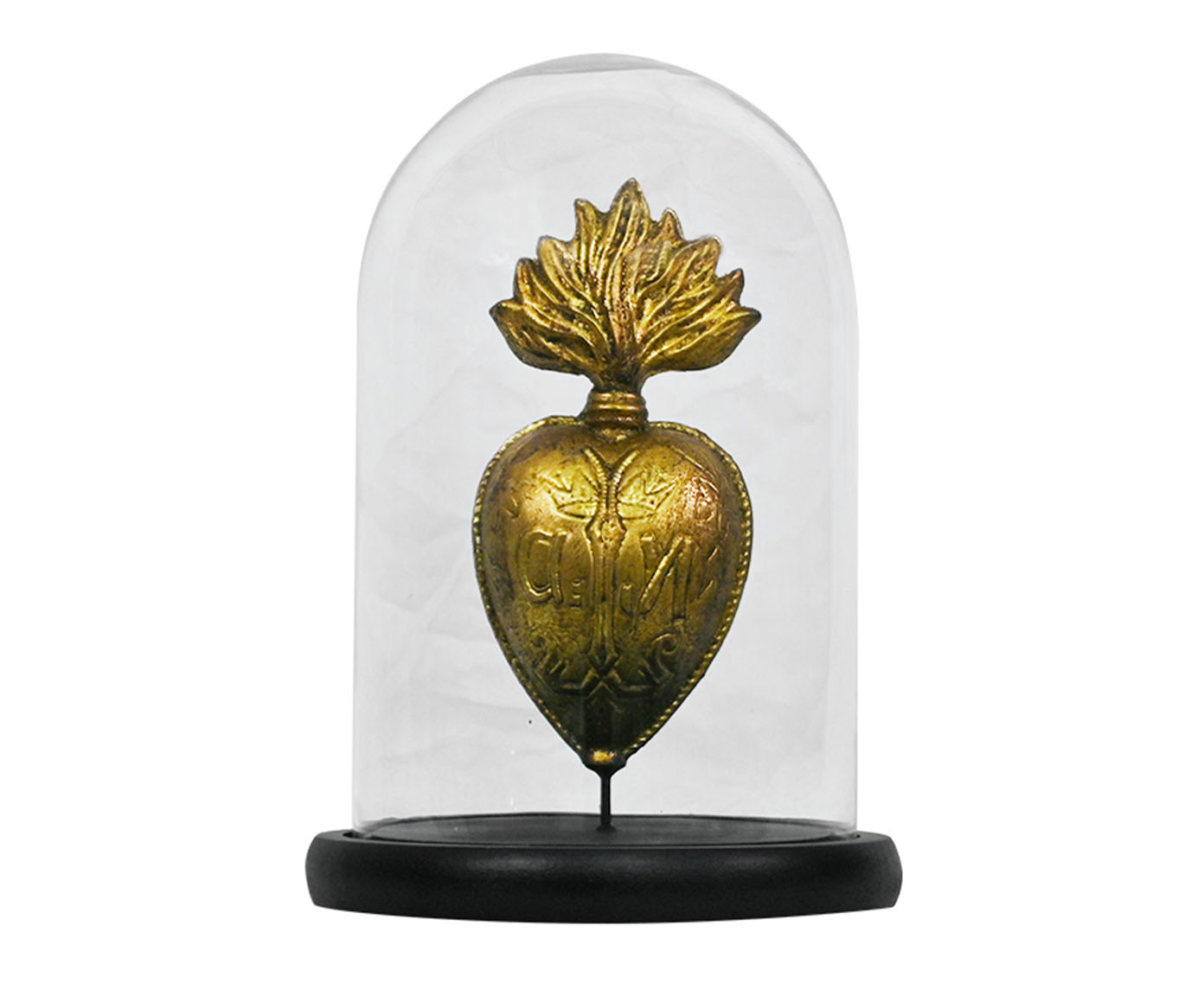 Adorno Cupula Coracao Dourado - image 0