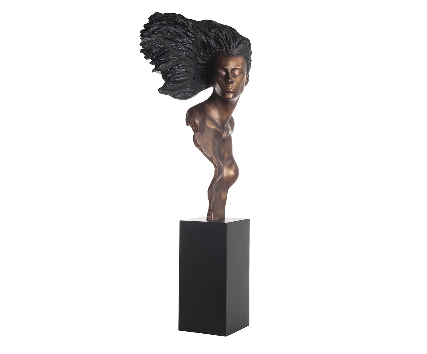Adorno Cabelo Ao Vento Dourado Envelhecido - image 0