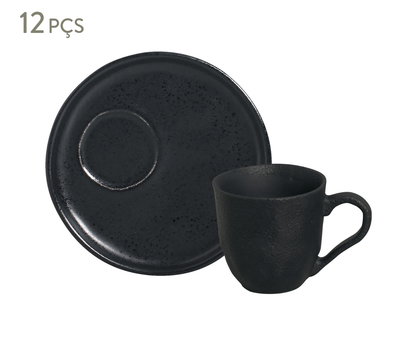 Jogo de X&iacute;caras para Caf&eacute; Descentralizada Bio Eclipse Preto - image 0