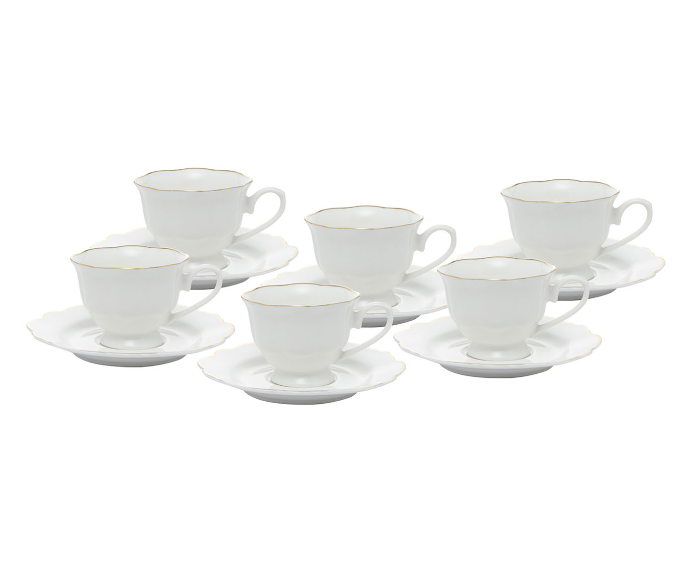 Jogo de X&iacute;caras para Caf&eacute; com Fio Dourado image number 3