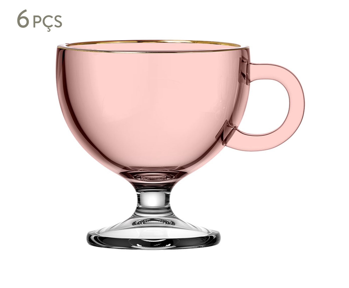 Jogo de Canecas Muse Rosa image number 0