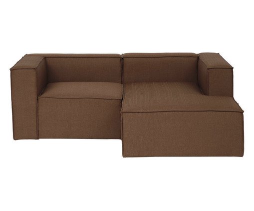 Sof&aacute; 2 M&oacute;dulos Chaise Mensa Terracota image number 0