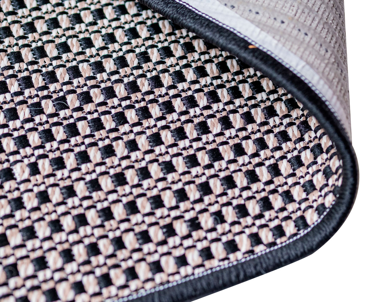 Tapete Redondo Artesanal Look Jacquard Ibisco image number 4